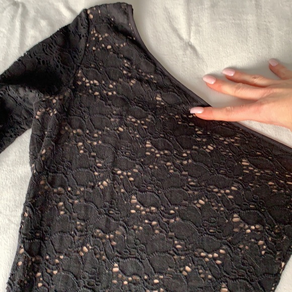 🖤🖤 BCBG STRETCH LACE BODYCON COCKTAIL DRESS - Picture 6 of 10